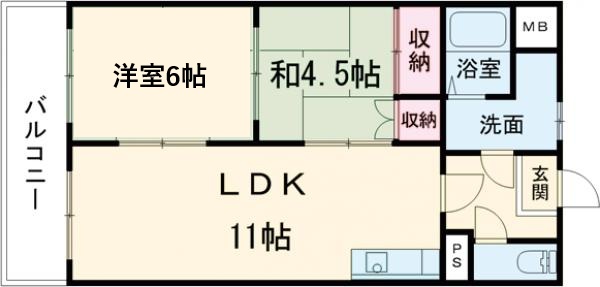 TIマンション瑞穂の間取り