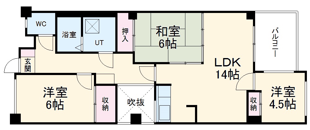 カーサソロチョウの間取り