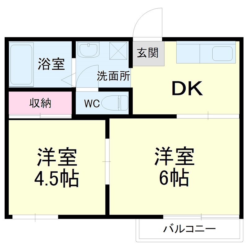 フォーブル花村Cの間取り