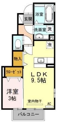 カメリア A棟の間取り