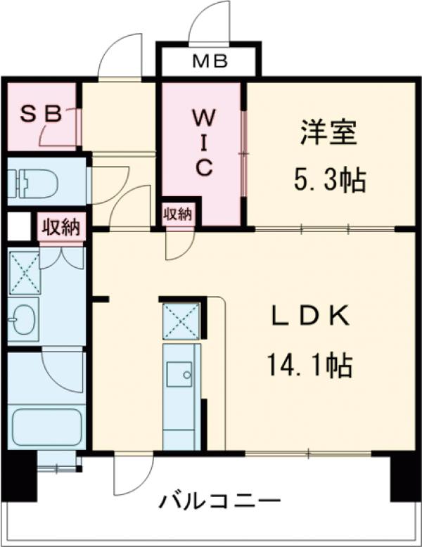 エンクレストGRAN博多駅前の間取り