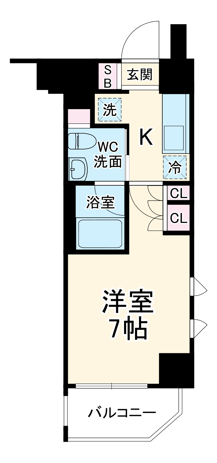 プラウドフラット武蔵小杉イーストの間取り