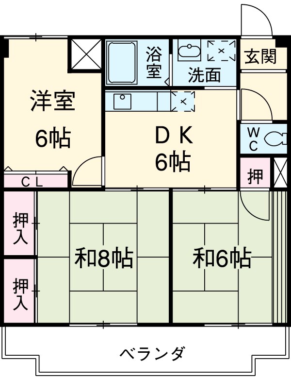 エシュリオン原崎の間取り