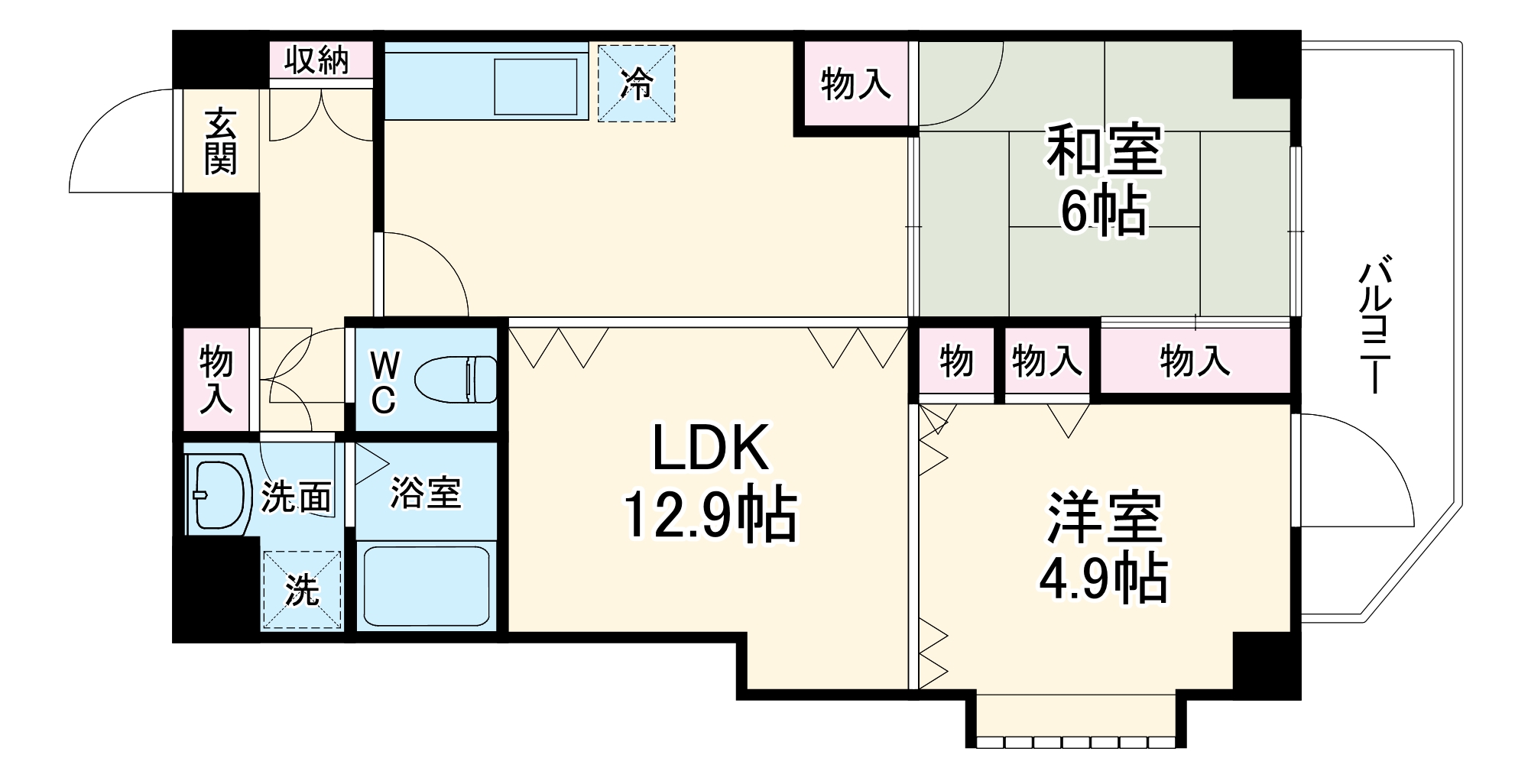 エミネンス石川橋の間取り