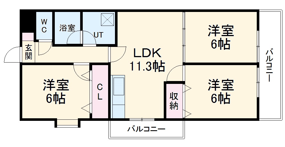 第3和光ハイムの間取り