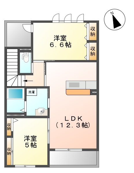 シュエットⅡの間取り