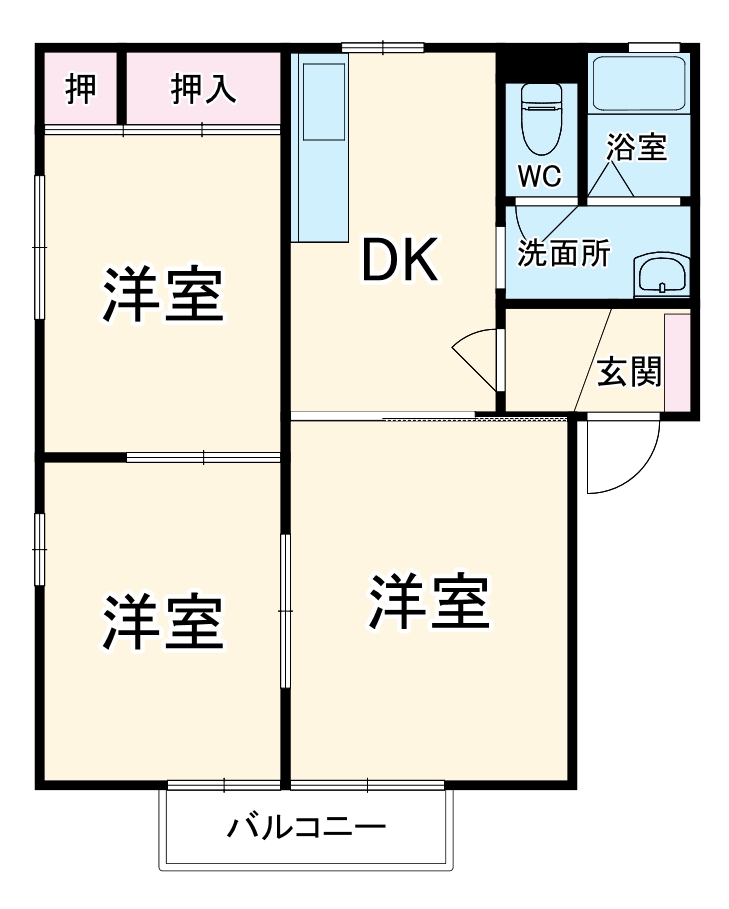 ディアスA棟の間取り