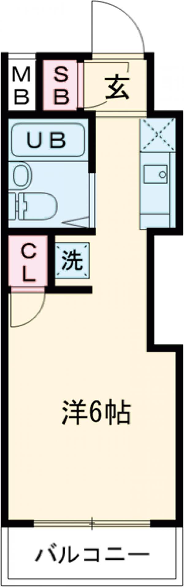 スカイコート世田谷用賀の間取り