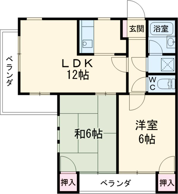 ロイヤル長草の間取り