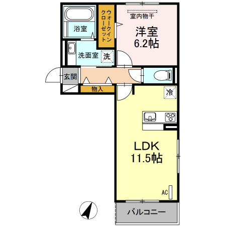 D-room戸原東の間取り