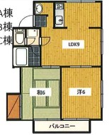 グリーンコートCの間取り
