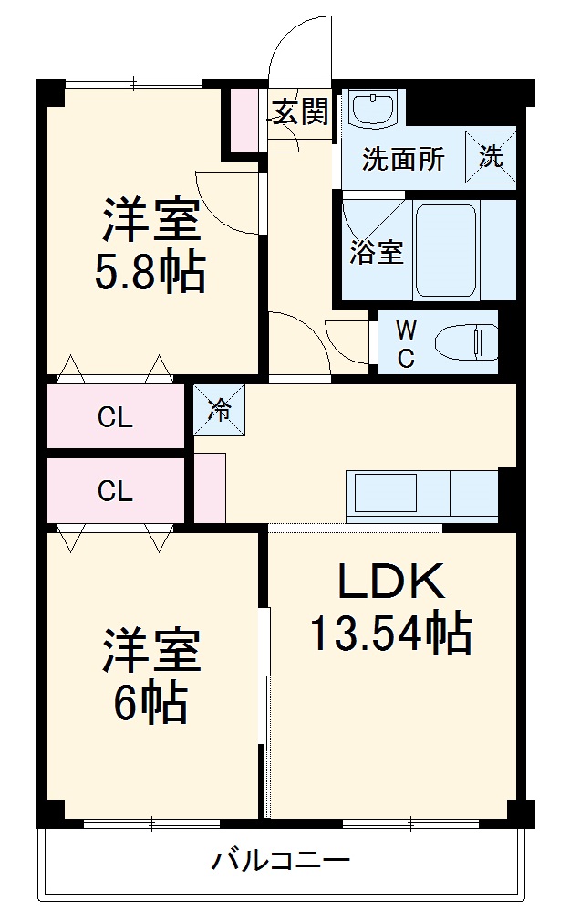 桜コートの間取り