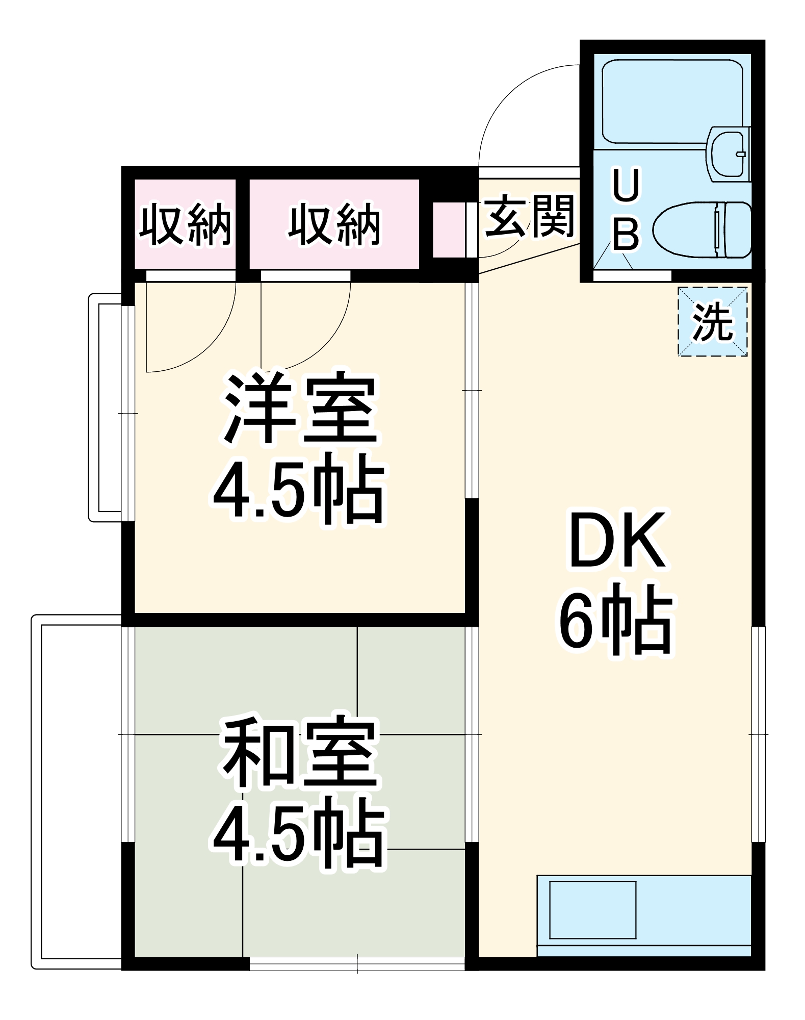 浜祥コーポの間取り