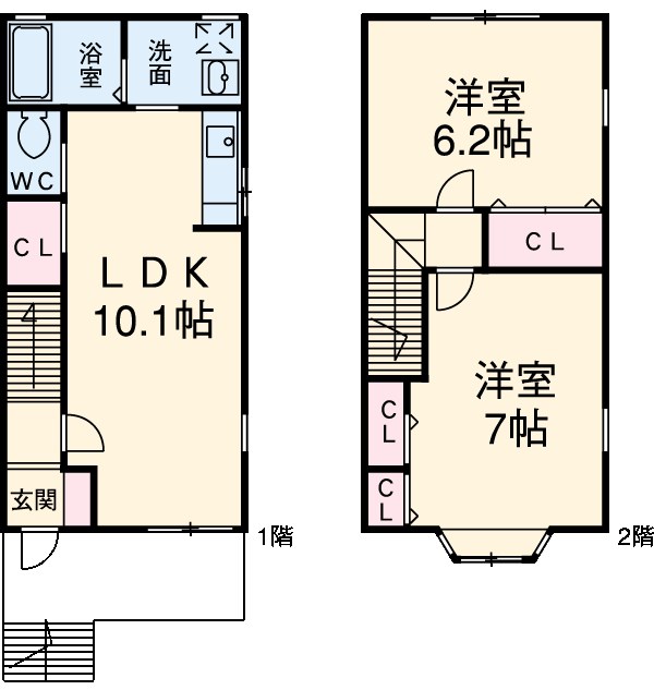 カーサ・アビッテⅢの間取り