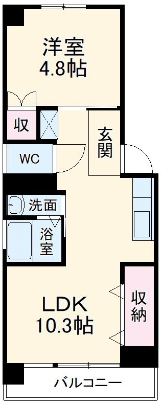 ツインズ新瑞橋B棟の間取り