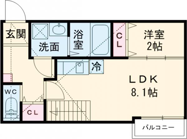 ビータス箱崎の間取り