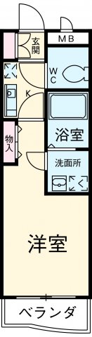 コスモなかね・302号室の間取り