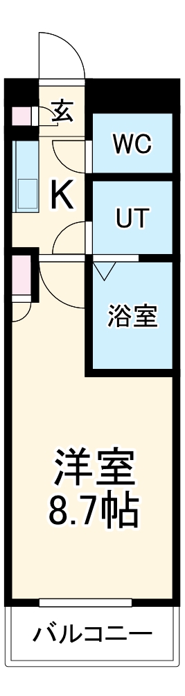 Ｃｏｐｅａ　Ｙａｍａｓｏｕ・105号室の間取り