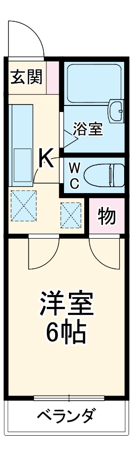 カーサベルデ松栄の間取り