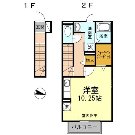 ヴィラ小山 Aの間取り