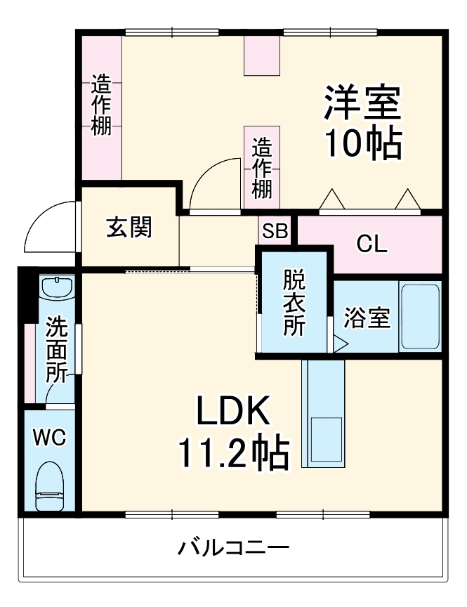 子持松コーポの間取り