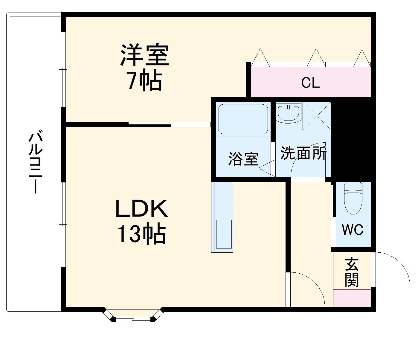 天白ビルの間取り