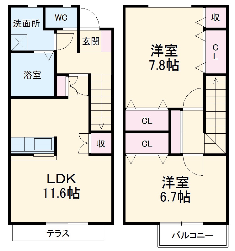 グランヒルズ カジノC棟の間取り