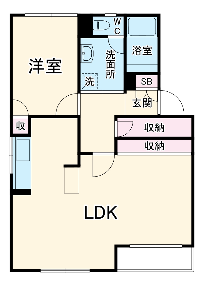 ハイツテクトピア掛川Ⅰの間取り