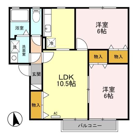 グレース富士見　Ａの間取り