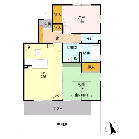 パティオ Aの間取り