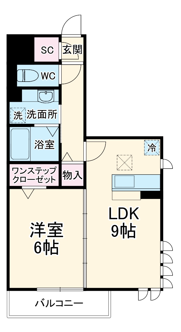メルヴェーユ三郷中央 Aの間取り