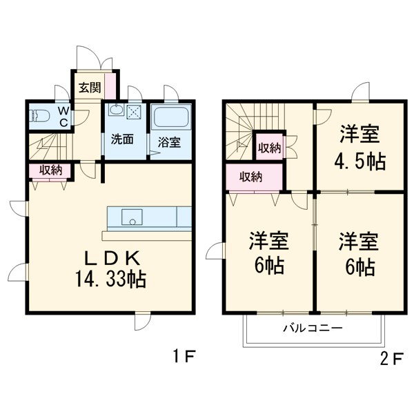 クレスト弐番館の間取り