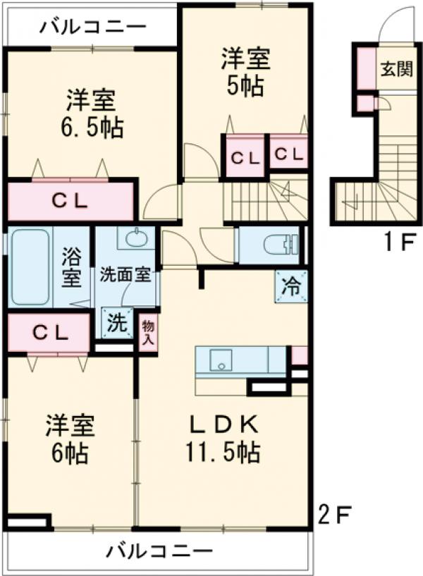 アネックスフジミの間取り