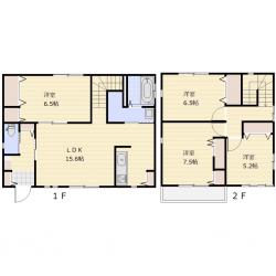 鈴谷戸建Aの間取り