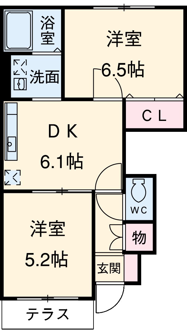 ブリエ Unの間取り