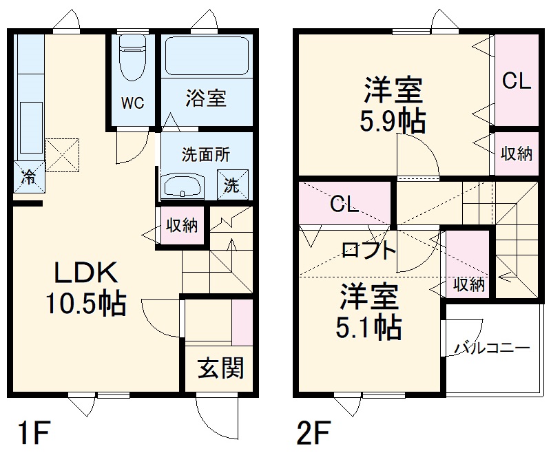 ラ・メゾン・オブサトの間取り