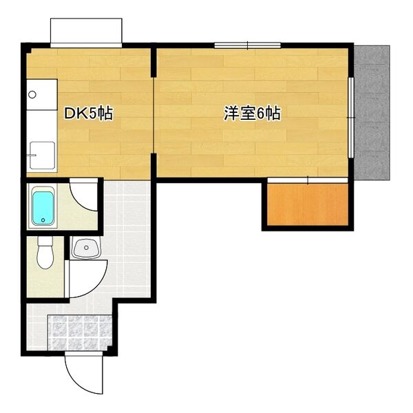 高畑ハイツの間取り