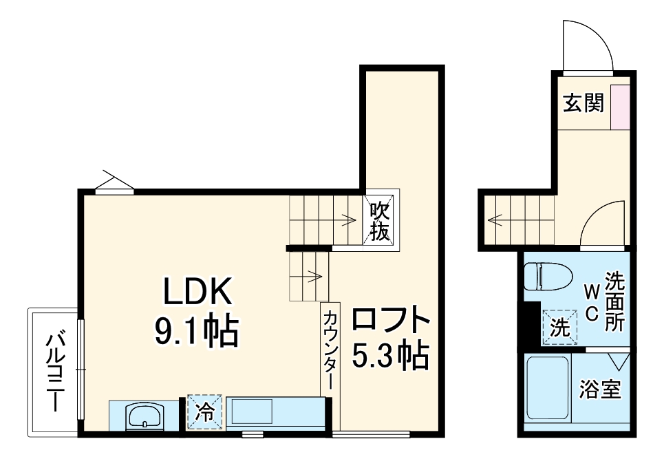 子犬のワルツの間取り