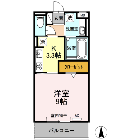 プライム逢妻の間取り
