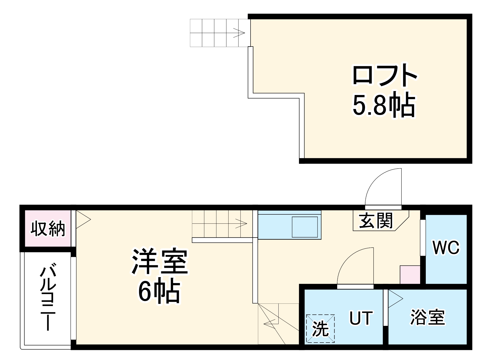 コードソレイユ柳ケ枝町の間取り