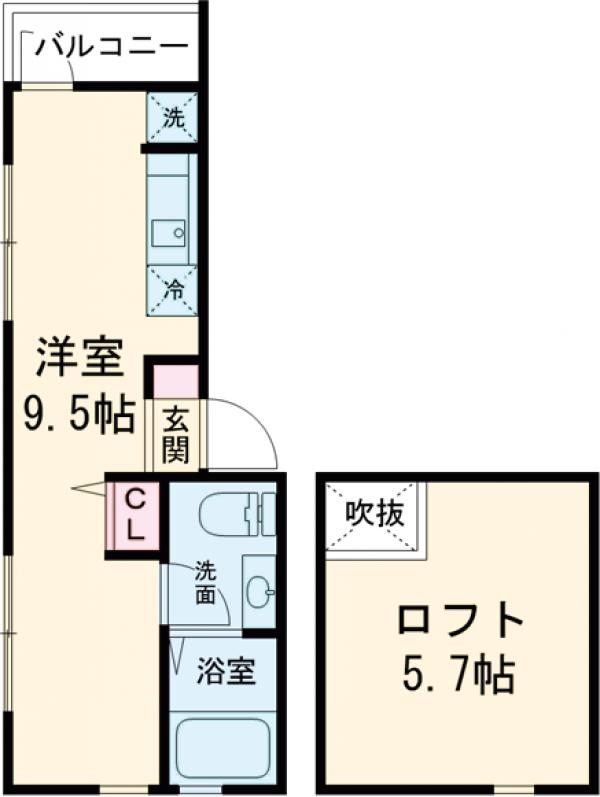 Luna Park Horikiriの間取り