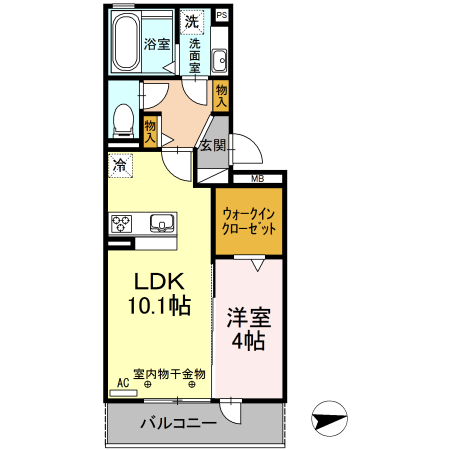 D-roomサンの間取り