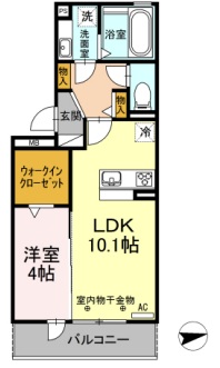 D-roomサンの間取り