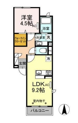 D-room目黒本町の間取り