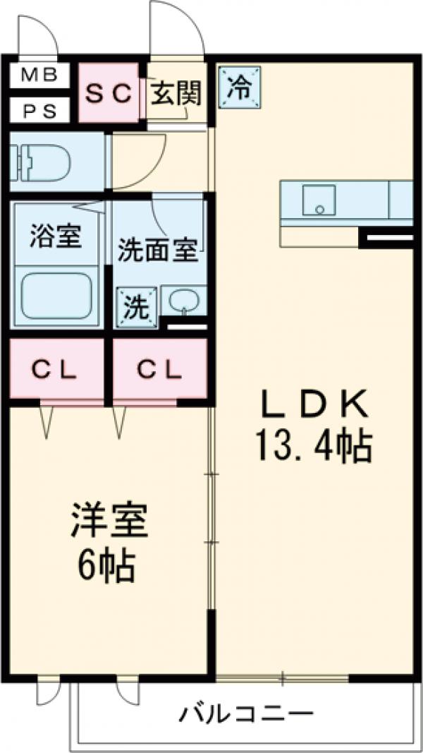 クラルテの間取り
