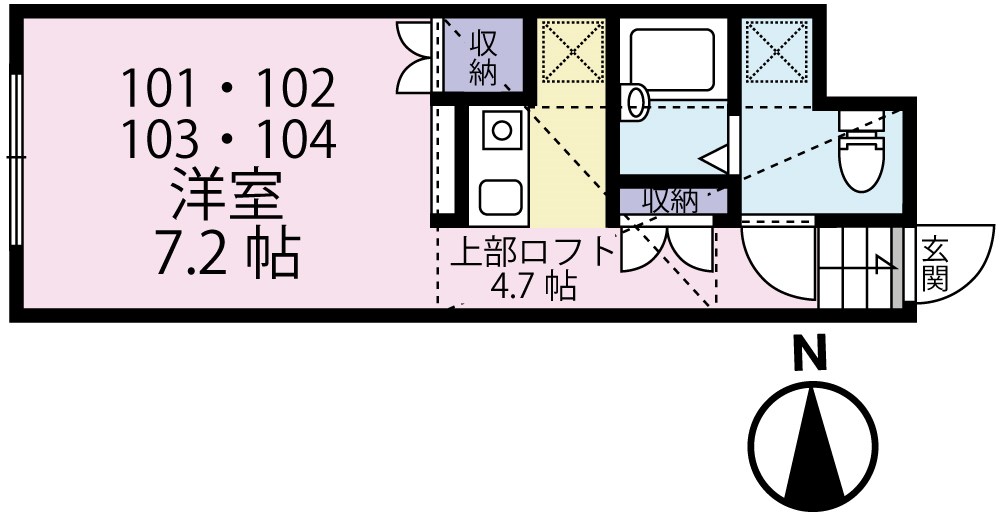MINA NIJUKUの間取り