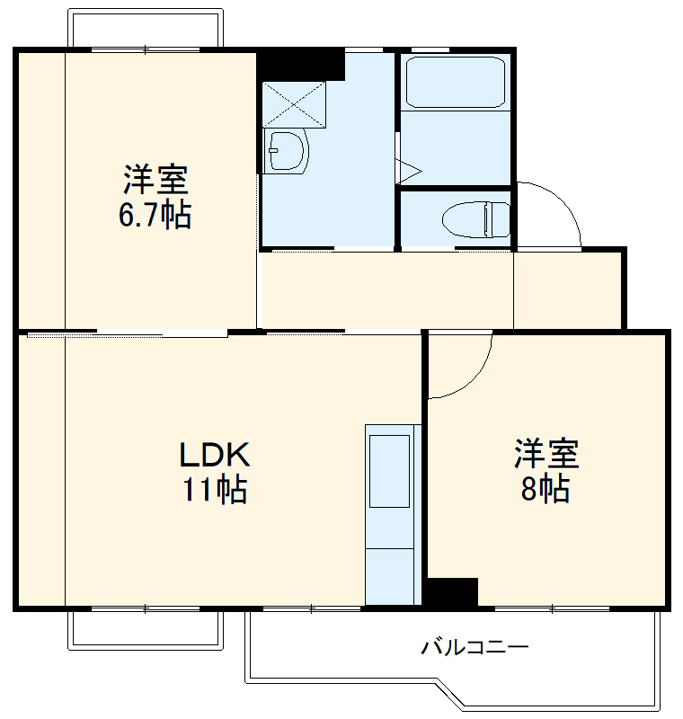 シンプルタウンの間取り