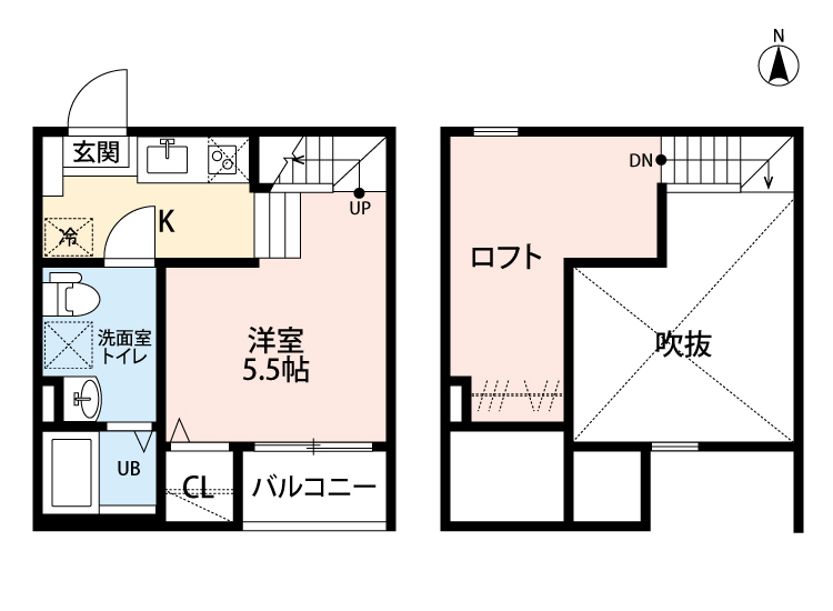 Monstera春敲の間取り