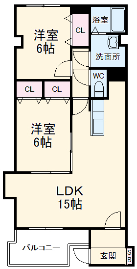グランディールの間取り