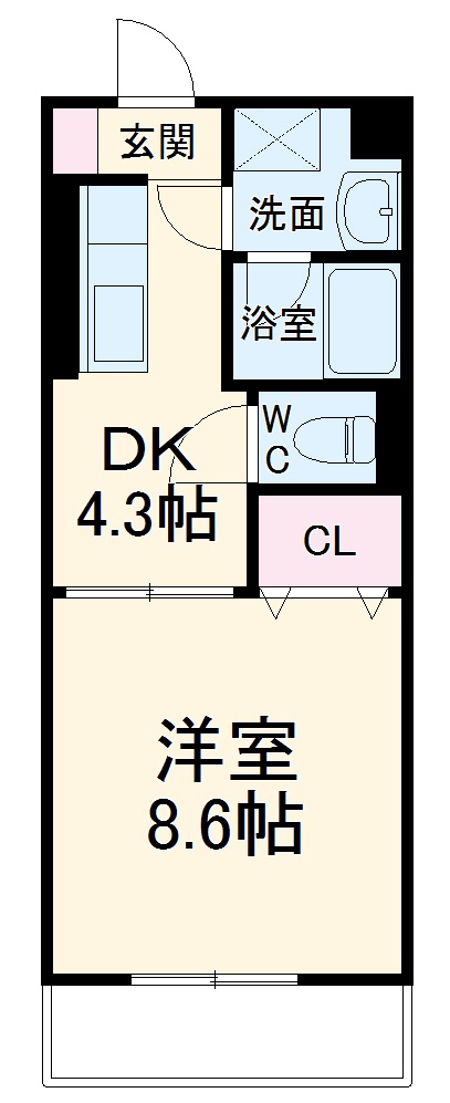 ステュディオの間取り